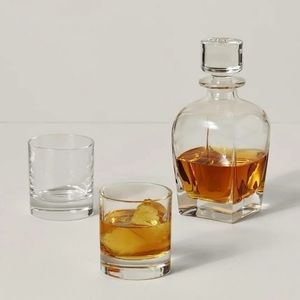 Lenox Tuscany Classics Collection 3-PIECE WHISKEY SET Decanter Glasses NIB